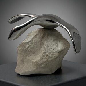 Vintage Signed Hoselton Bird Modernist Sculpture